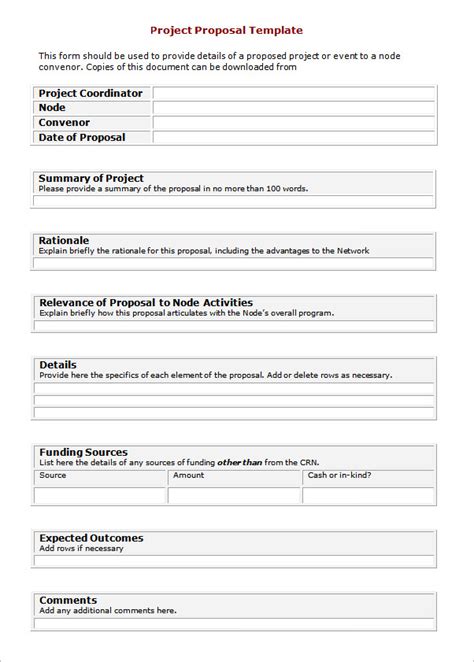 Free Rfp Template Word Printable Templates