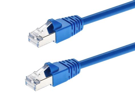 Cat A Ethernet Patch Cable Snagless Rj Stranded Mhz Stp Pure