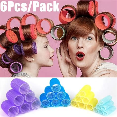 Pcs Pack Hair Rollers Self Grip Hair Curlers Lazy Curler Silk Curling