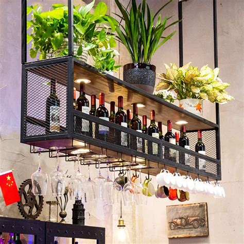 Ceiling Shelves Bar Shelves Wine Shelves Ceiling Decor Floating