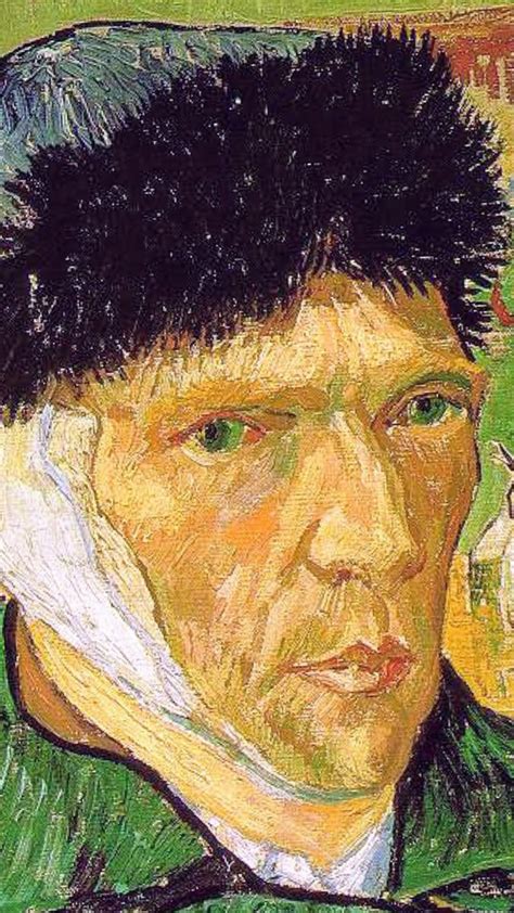 Van Gogh Vincent Self Portrait With Bandaged Ear 1889detail Artist