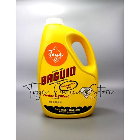 Baguio Pure Coconut Cooking Oil Gallon Shopee Philippines