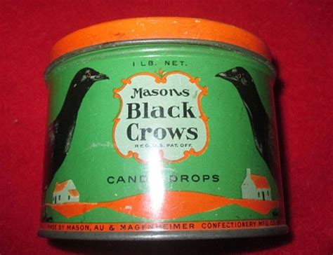 Rare Mason's "Black Crows" Candy Tin Brooklyn N.Y. Graphics! | Black ...