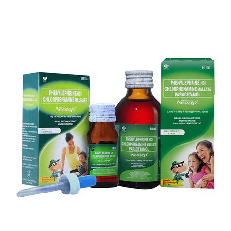 Neozep® Syrup Common Cold Symptoms In Kids Unilab