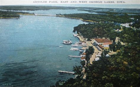 Arnolds Park And West Okoboji 1923 By Brian Craig Okoboji Arnolds