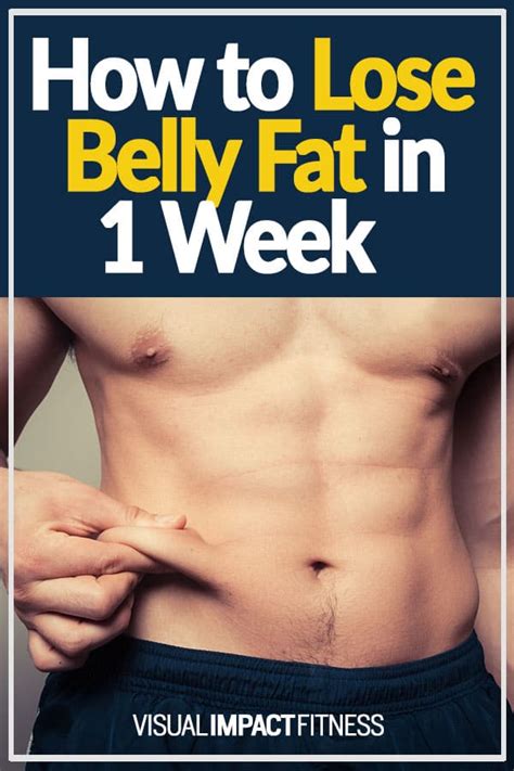 How To Lose Belly Fat In 1 Week