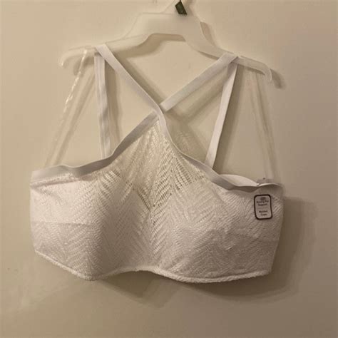 Time And Tru Swim Nwt Time Tru White Crochet Bikini Top X Poshmark