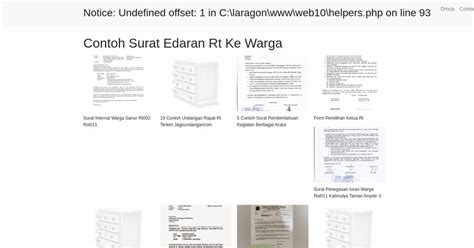 Contoh Surat Edaran Rt Ke Warga