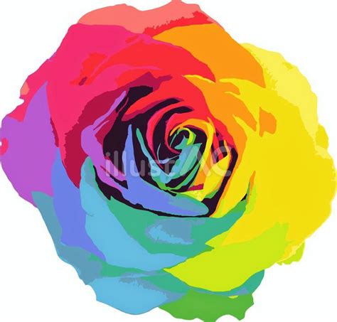 Free Vectors | rainbow rose symbol