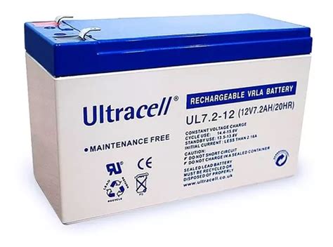 Bateria 12v 7ah Ultracell Para Alarmas Ups Y Otros Usos Cuotas Sin Interés