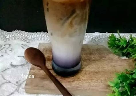 Resep Ice Milk Butterfly Pea Mocca Aka Es Bunga Telang Susu Mocca Oleh