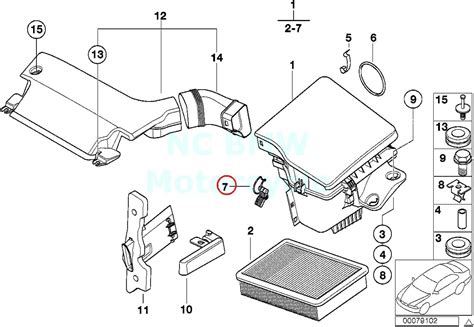 Amazon X Bmw Genuine Air Filter Housing Clips Tensioner Automotive