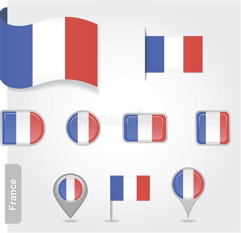 Symbols of French Republic stock vector. Illustration of national ...