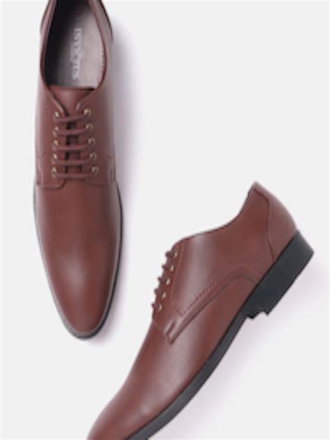 Buy Invictus Men Brown Solid Derbys Formal Shoes For Men 14359340 Myntra