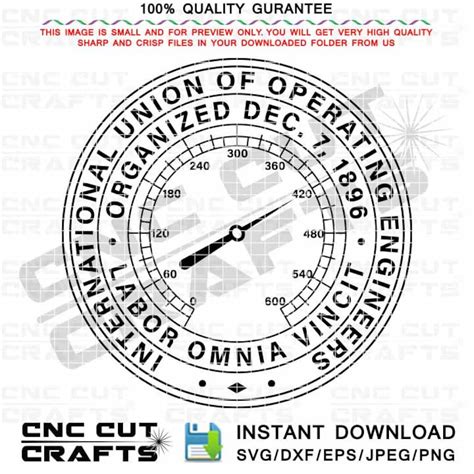Iuoe Svg Logo Template Vector Line Art Digital Cut File Without Union