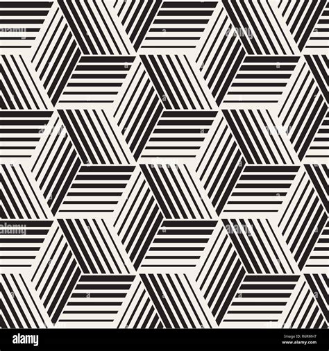 Seamless Pattern With Lines Lattice Vector Abstract Geometric