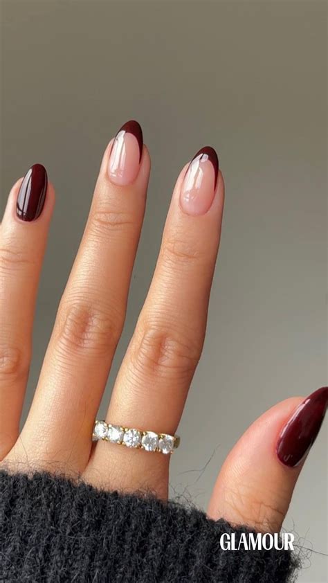 The 15 Best Burgundy Nail Ideas To Try This Fall Simple Nails Oval