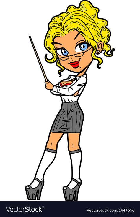 Sexy Teacher Royalty Free Vector Image Vectorstock