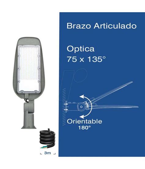 Luminaria Vial Led Brazo Articulado W Ip