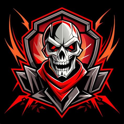 El Logotipo De Skull Gaming Vector Premium Generado Con Ia