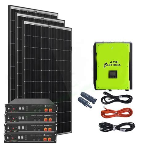 Kit Fotovoltaico Off Grid Kw V Con Batterie Litio Kwh Amg