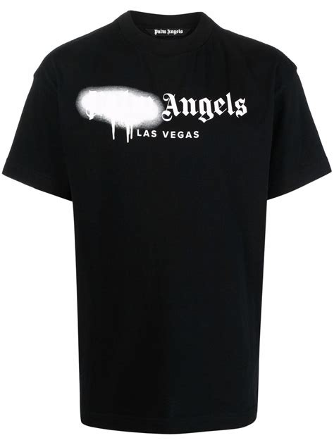 Palm Angels Sprayed Logo T Shirt Farfetch