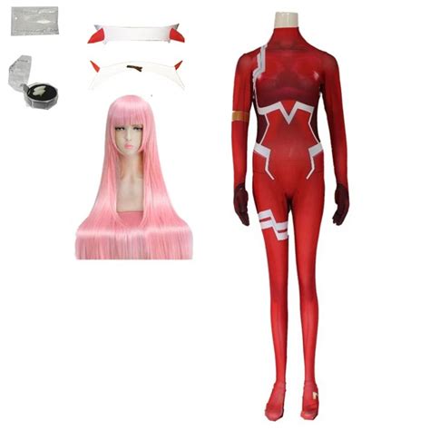 Darling In The Franxx 02 Zero Two Cosplay Costume For Women Halloween