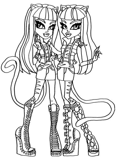 Monster High Dibujos Para Colorear E Imprimir