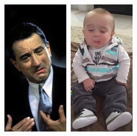 I swear that baby looks like Robert De Niro : funnyinternet