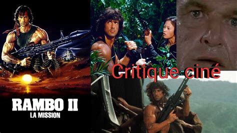 Critique Ciné Rambo 2 La Mission Youtube