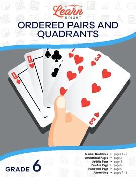 Ordered Pairs And Quadrants Lesson Plan By Learn Bright Education