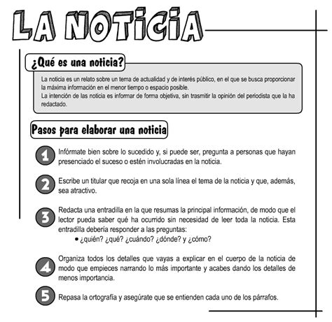 La MaGiA De 6º La Noticia Partes de una noticia