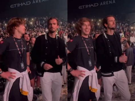 WATCH Daniil Medvedev And Andrey Rublev Grove Together During 50 Cent