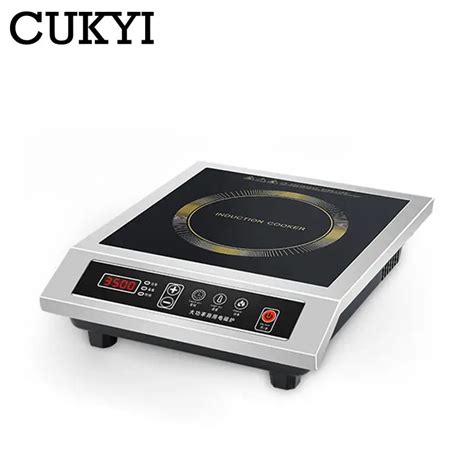 Intelligent Concave Induction Cooker With Stir Fry Pan 10 Speed Knob Temperature Controlable