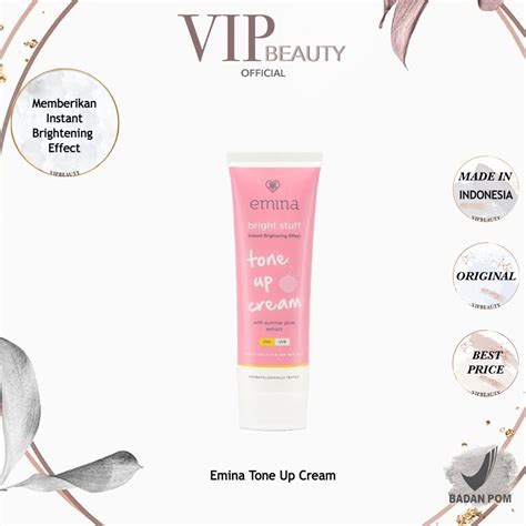 Jual Emina Bright Stuff Tone Up Cream Ml Shopee Indonesia