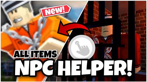 ALL Items From The PRISON NPC HELPER In Roblox Jailbreak Prison Update