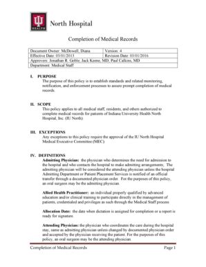 Iu Health Medical Records Fill Online Printable Fillable Blank