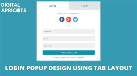 Signup Form On Modal With Bootstrap Pop Up Signin Form Bootstrap