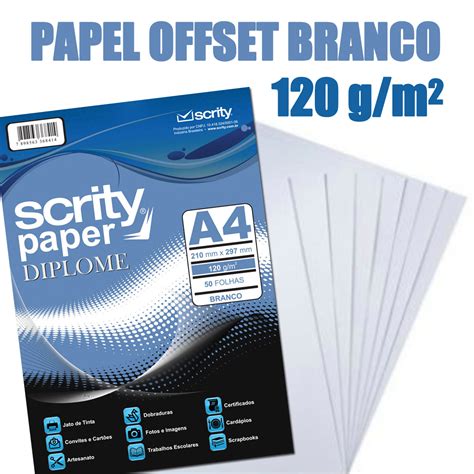 Estúdio TAN Papel Offset Sulfite Branco 120 gramas