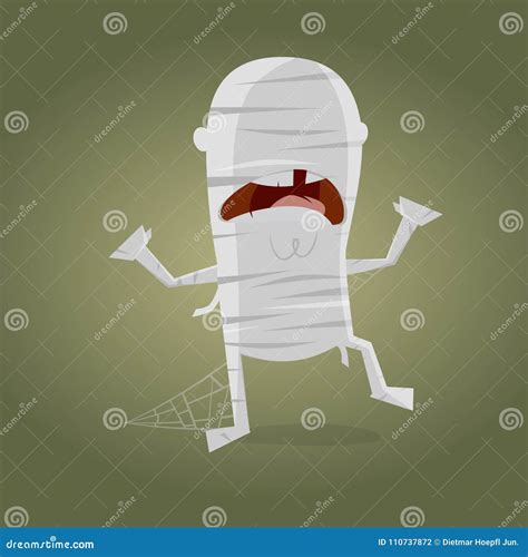 Funny cartoon mummy stock vector. Illustration of ancient - 110737872