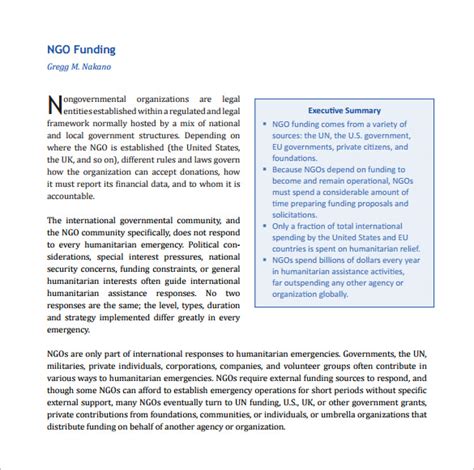funding proposal templates word  pages