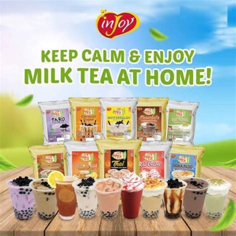 Injoy Milk Tea Powder Instant Powdered Milk Tea G Good For To