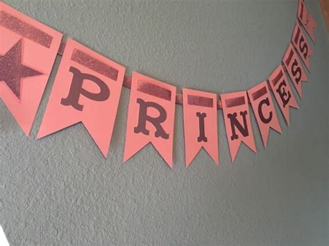 Items Similar To Pink Princess Party Banner With Glitter Ribbon On Etsy