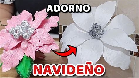 2 FORMAS DE HACER NOCHEBUENAS Con FOAMI Y TELA COMO Hacer FLORES