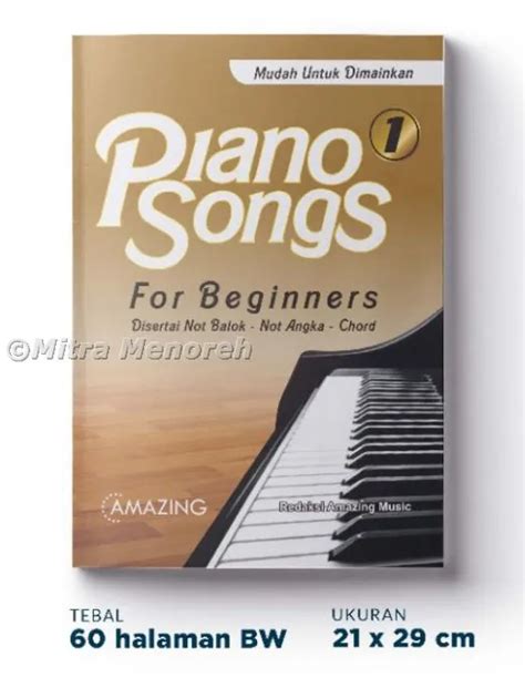 Buku Seri Alat Musik Piano Piano Songs For Beginners Disertai Not