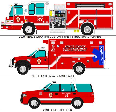 Pierce County Fire Department St 27 By Scfdunit1 On Deviantart