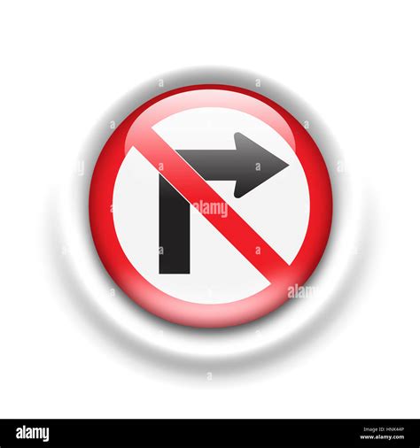 No right turn - road sign Stock Photo - Alamy