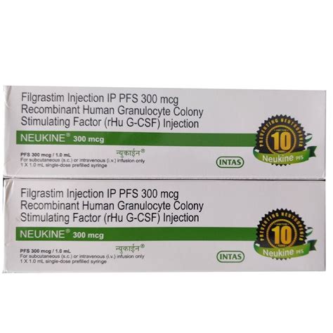 300 Mcg Filgrastim Injection For Hospital Intas Pharmaceuticals Ltd