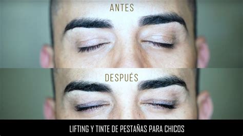 Lifting y tinte de pestañas para chicos ANTES Y DESPUÉS YouTube