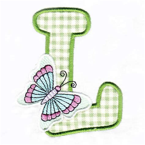 Applique Butterfly Alphabet 2 Sizes Products Swak Embroidery